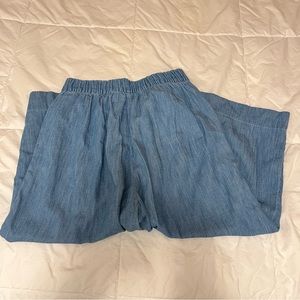 Madewell Wide Leg Flowy Linen Like Pants